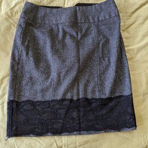 Maurice's black lace pencil skirt